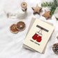 Santa Claus Christmas Boxing Gloves - Holiday Greeting Card