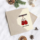 Santa Claus Christmas Boxing Gloves - Holiday Greeting Card