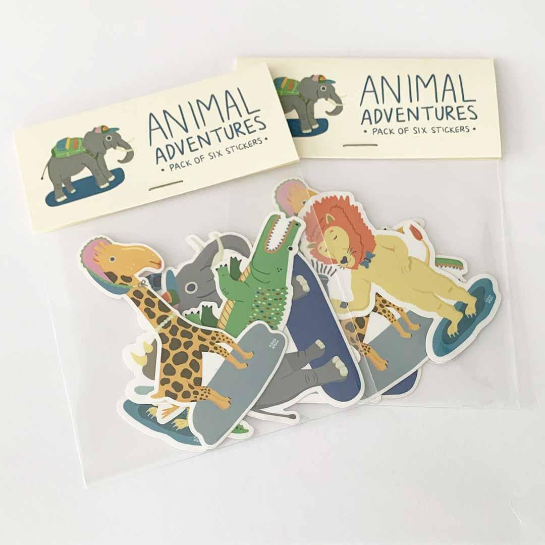 Animal Adventures Pack (6 Stickers)