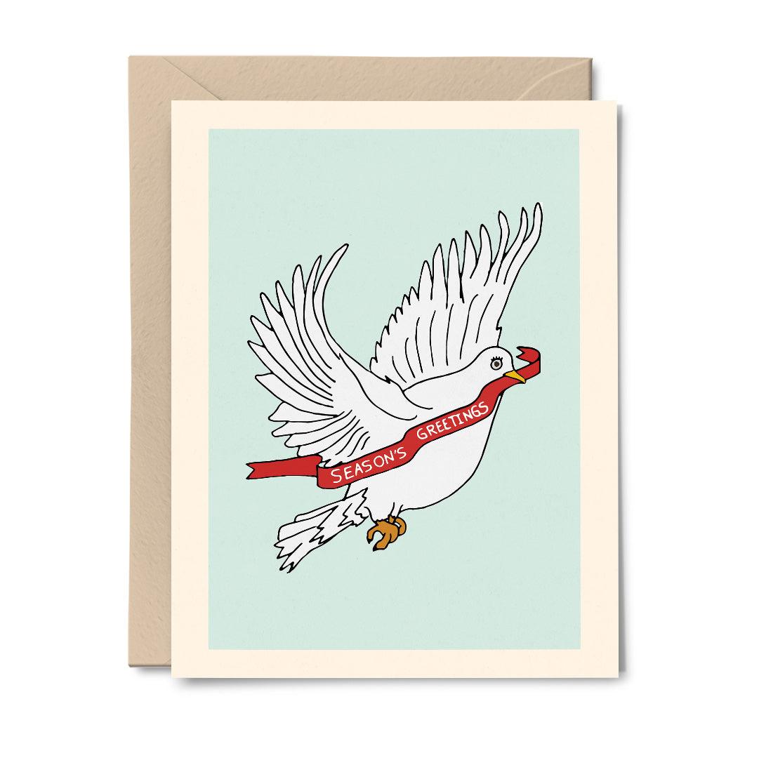 Christmas Dove - Holiday Greeting Card