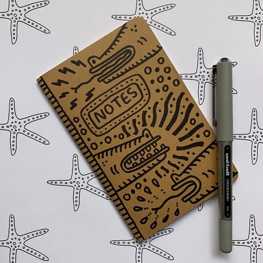 Hand-Decorated Journal - Design No. 7 - *Drawn to Order*