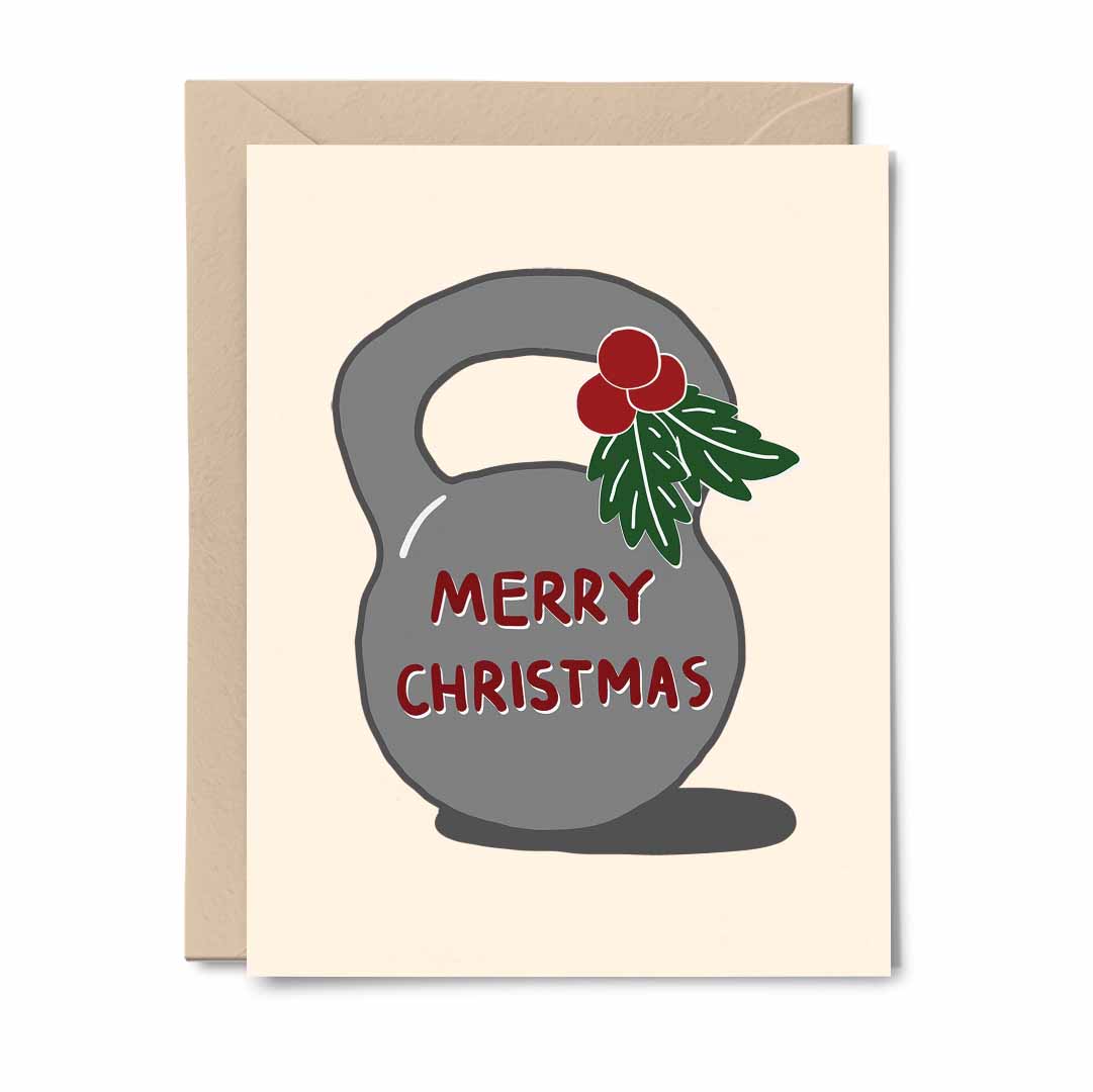"Merry Christmas" Kettlebell - Greeting Card (Set)