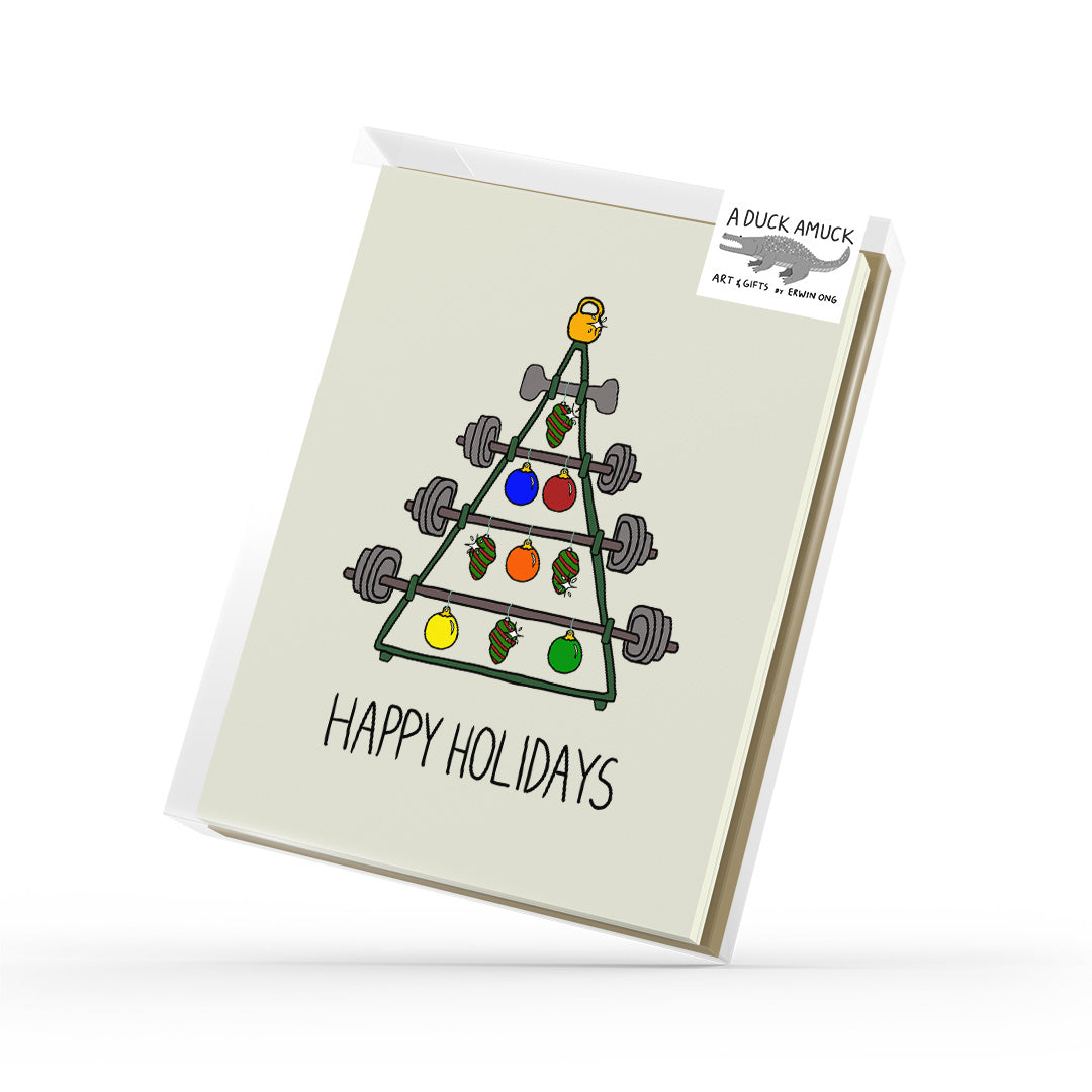 Fitmas Tree - Greeting Card