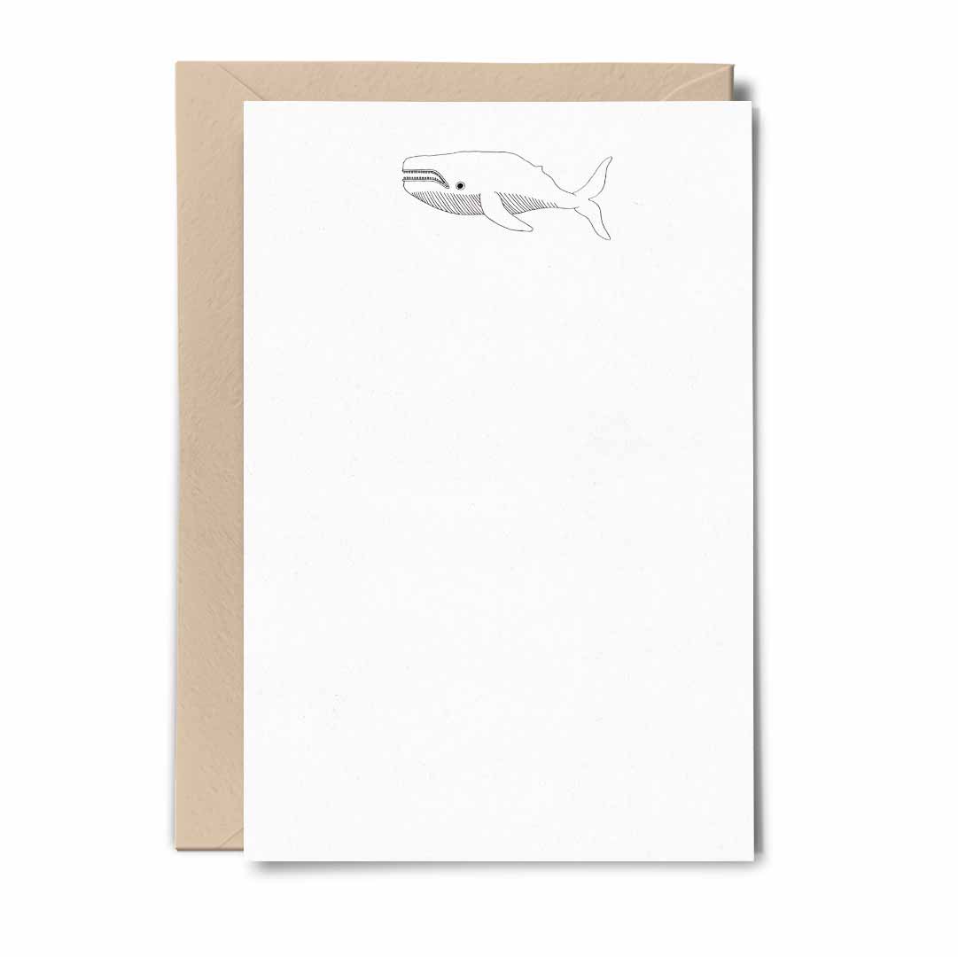 Blue Whale - Flat Notecard Set