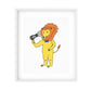 Lion Blow-Drying (Print)