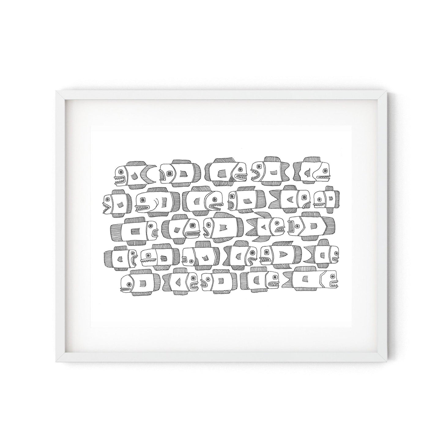 Fish Logjam (Print)