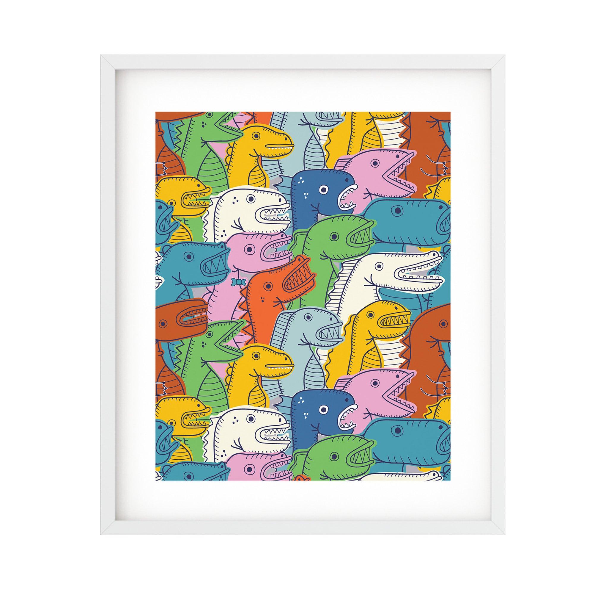 Lizard Party (Print) – A Duck Amuck Art Studio & Gift Shop