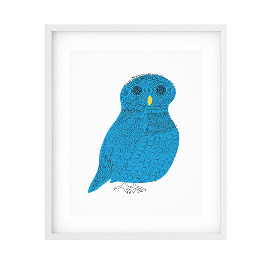 Curly Owl (Print)