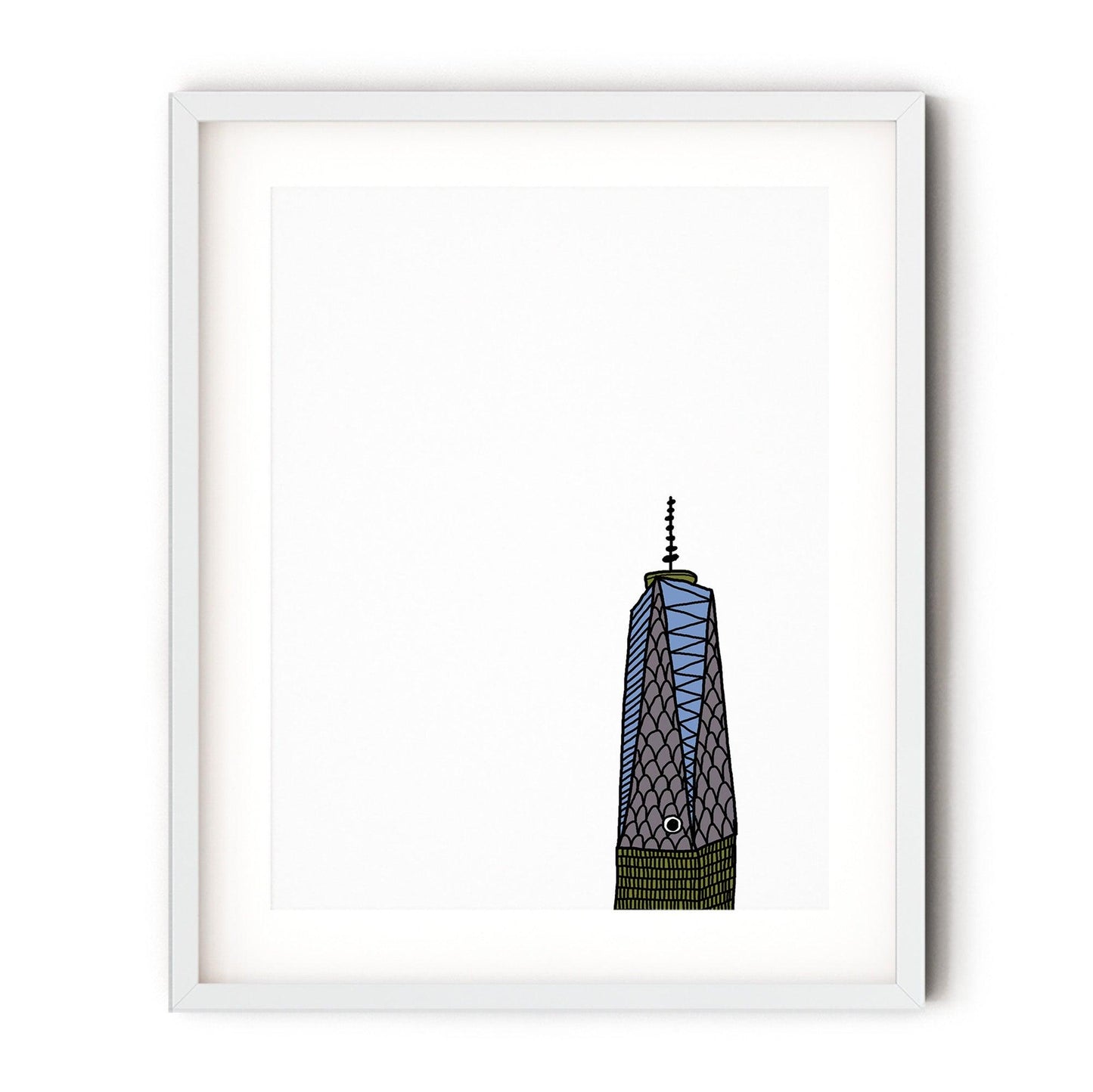 Fish Freedom Tower (Print)