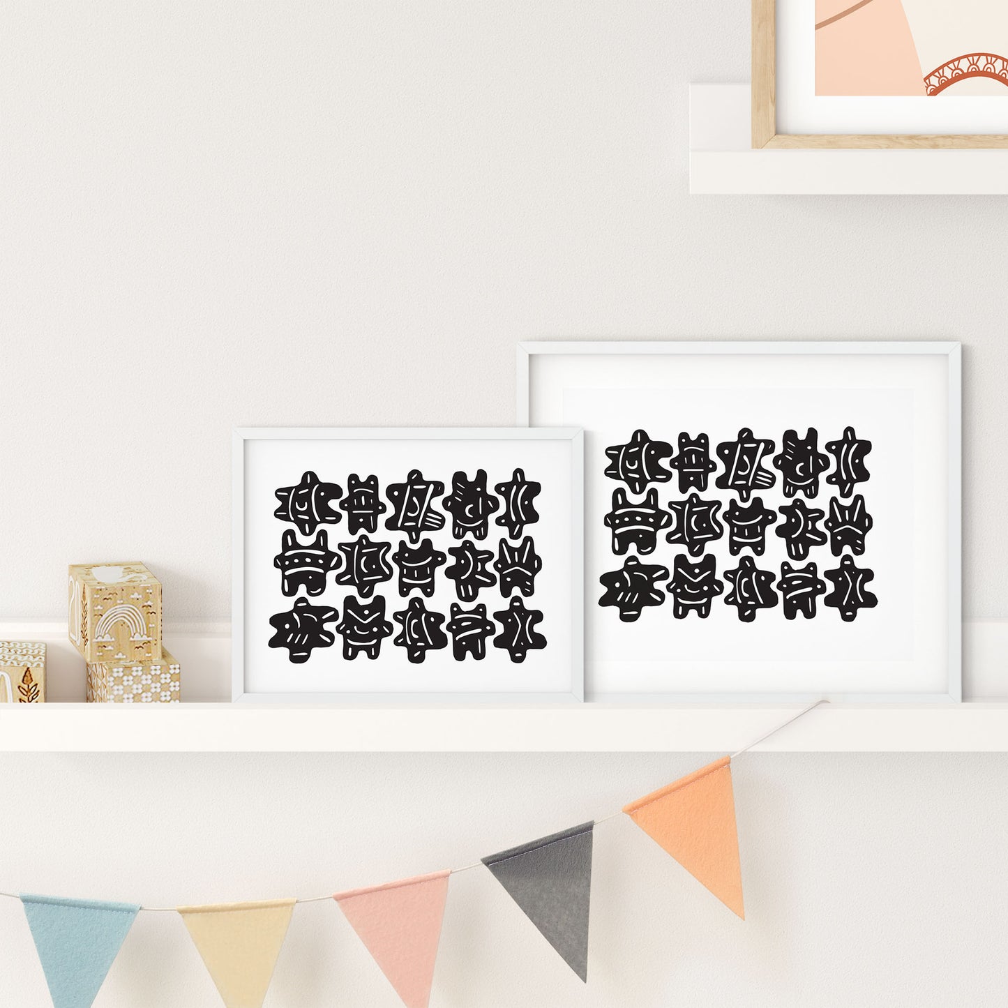 Fish Blobs #2 (Black) - Print