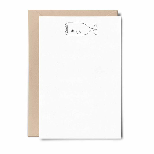 Sperm Whale - Flat Notecard Set