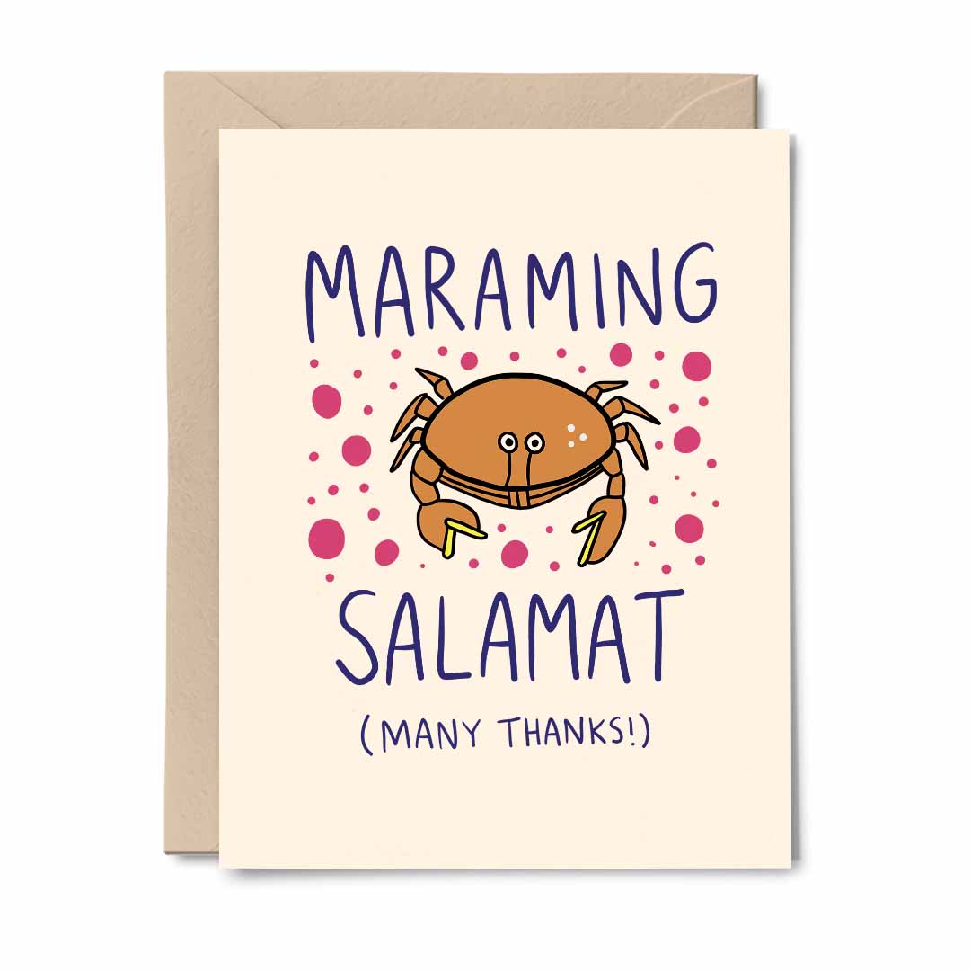 Maraming Salamat (Many Thanks!) - Thank You Card