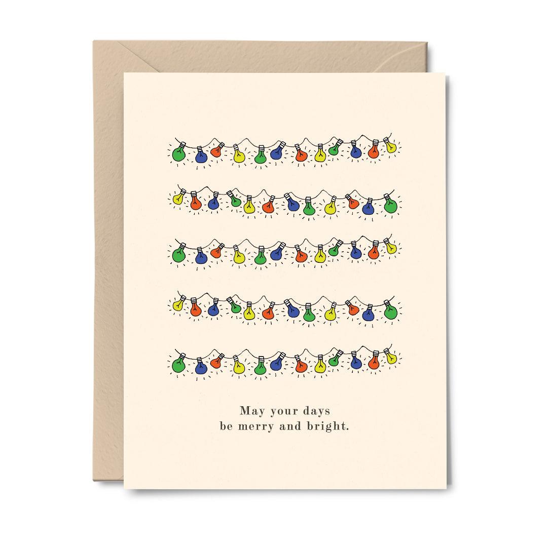 Christmas Lights - Greeting Card