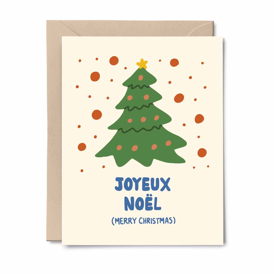 Joyeux Noël - Merry Christmas - Greeting Card