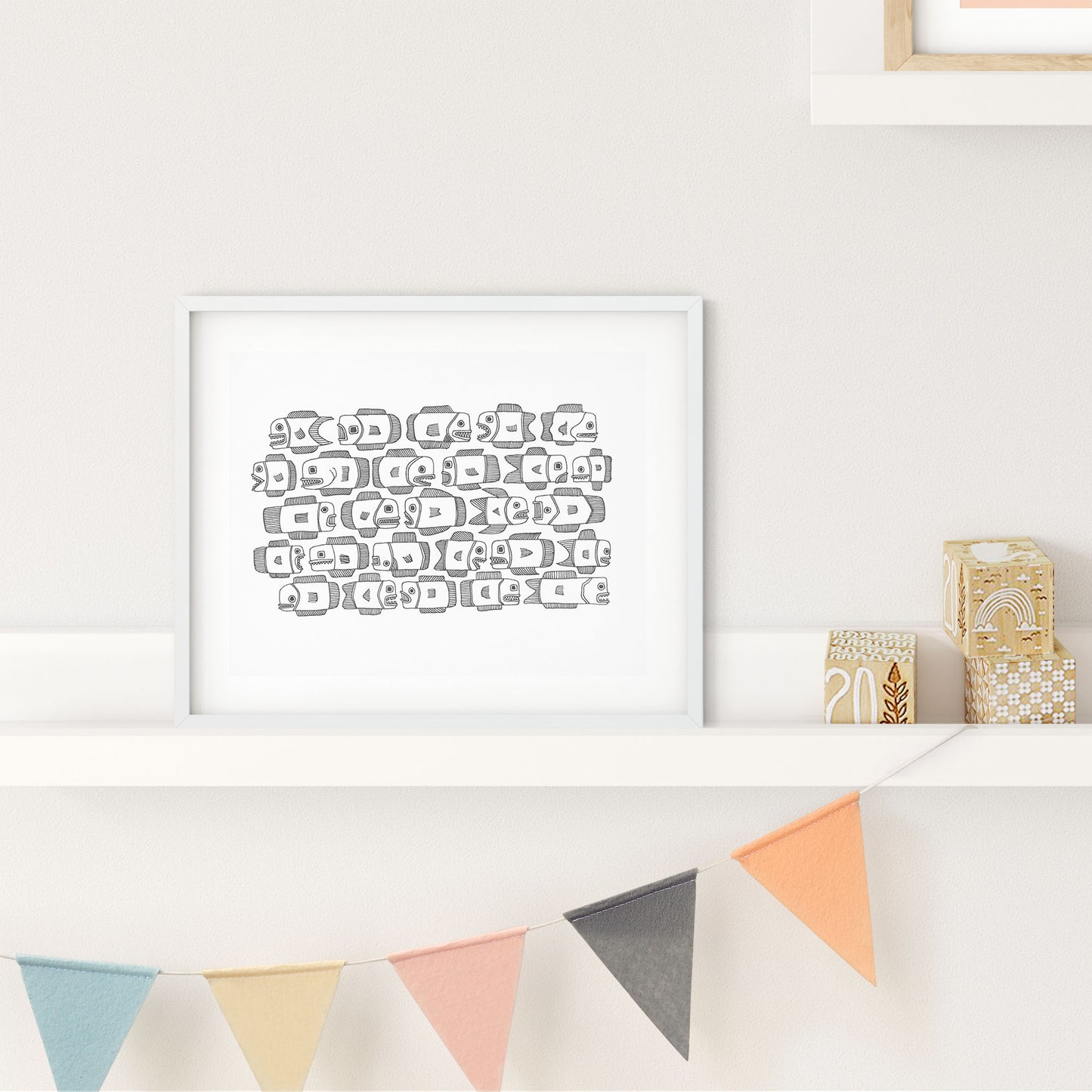 Fish Logjam (Print)