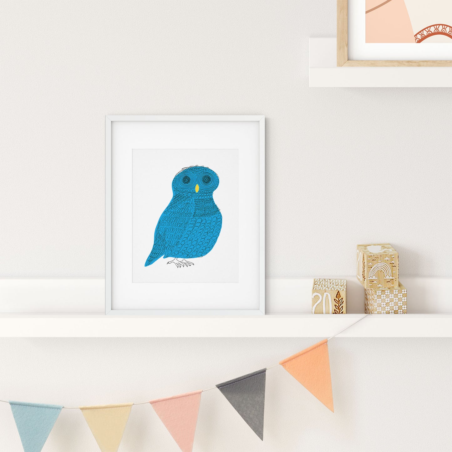 Curly Owl (Print)