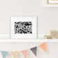 Fish Blobs #3 (Black) - Print
