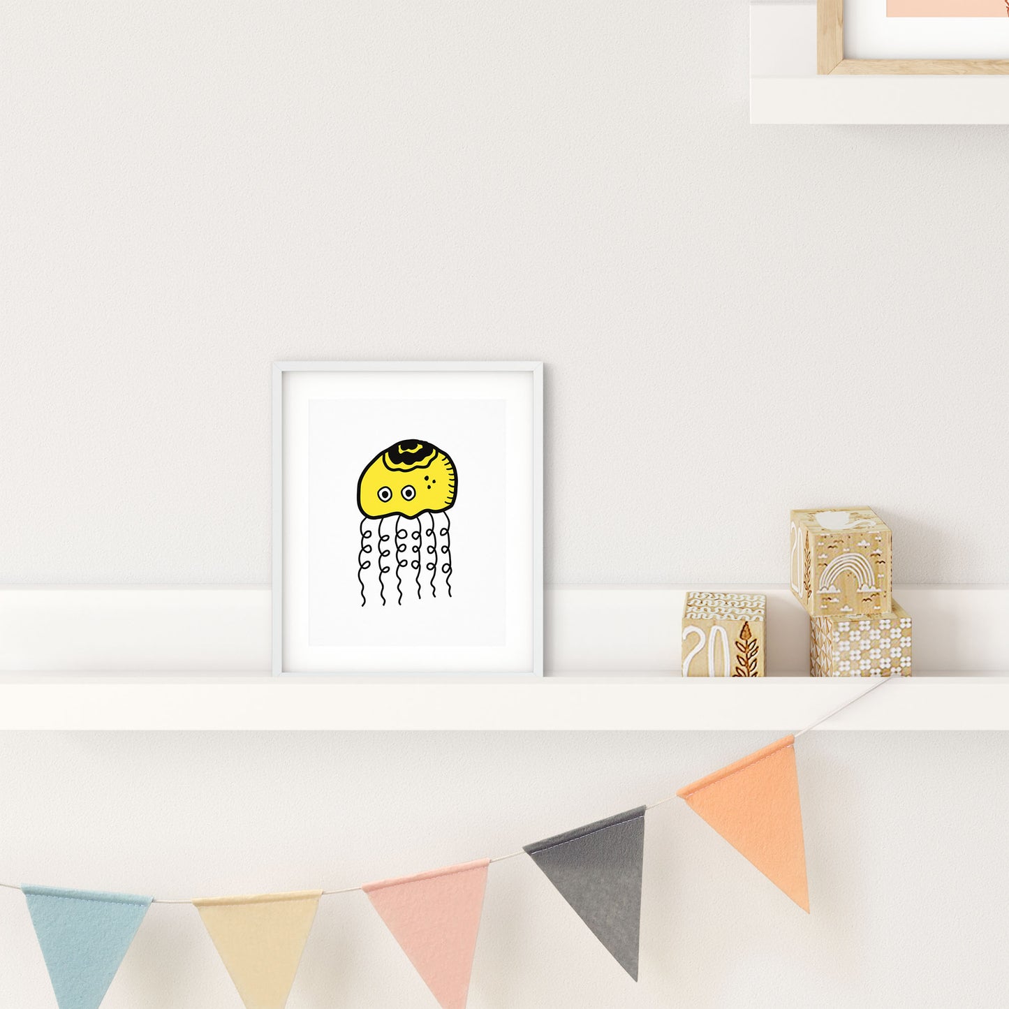 Yellow Jellyfish (Print)