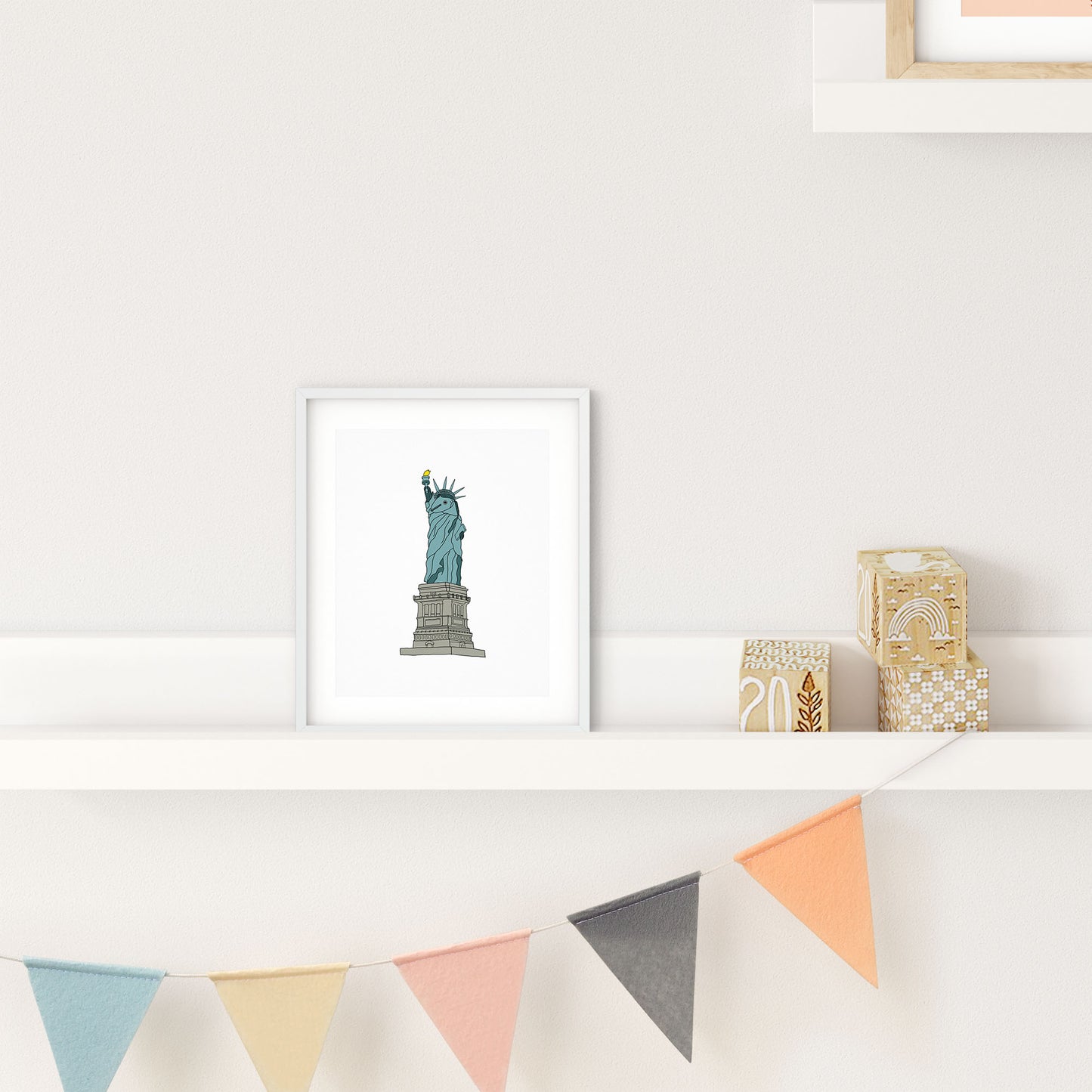 Fish Statue of Liberty (Print)