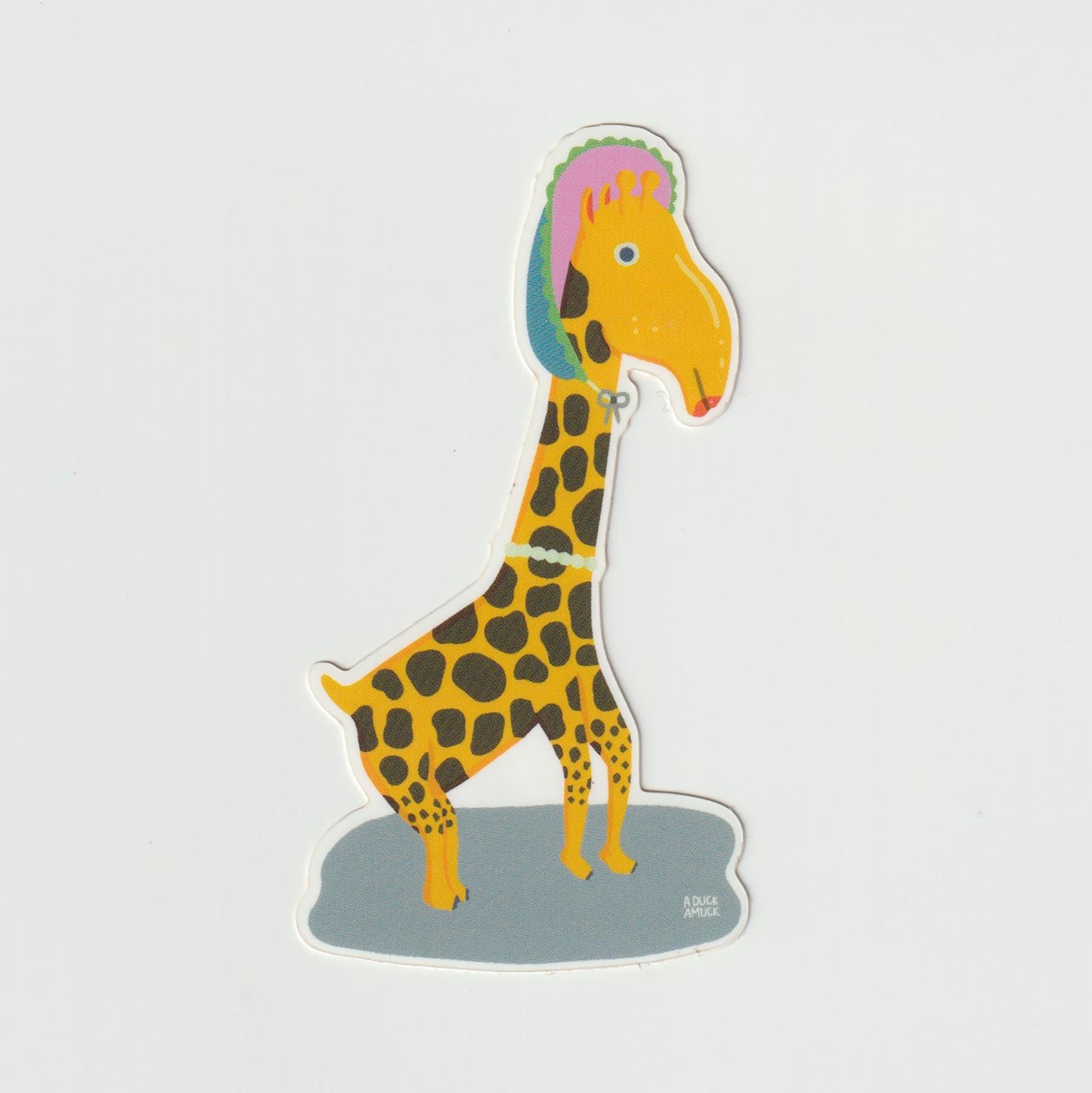 Giraffe with Pearls (Vinyl Sticker)