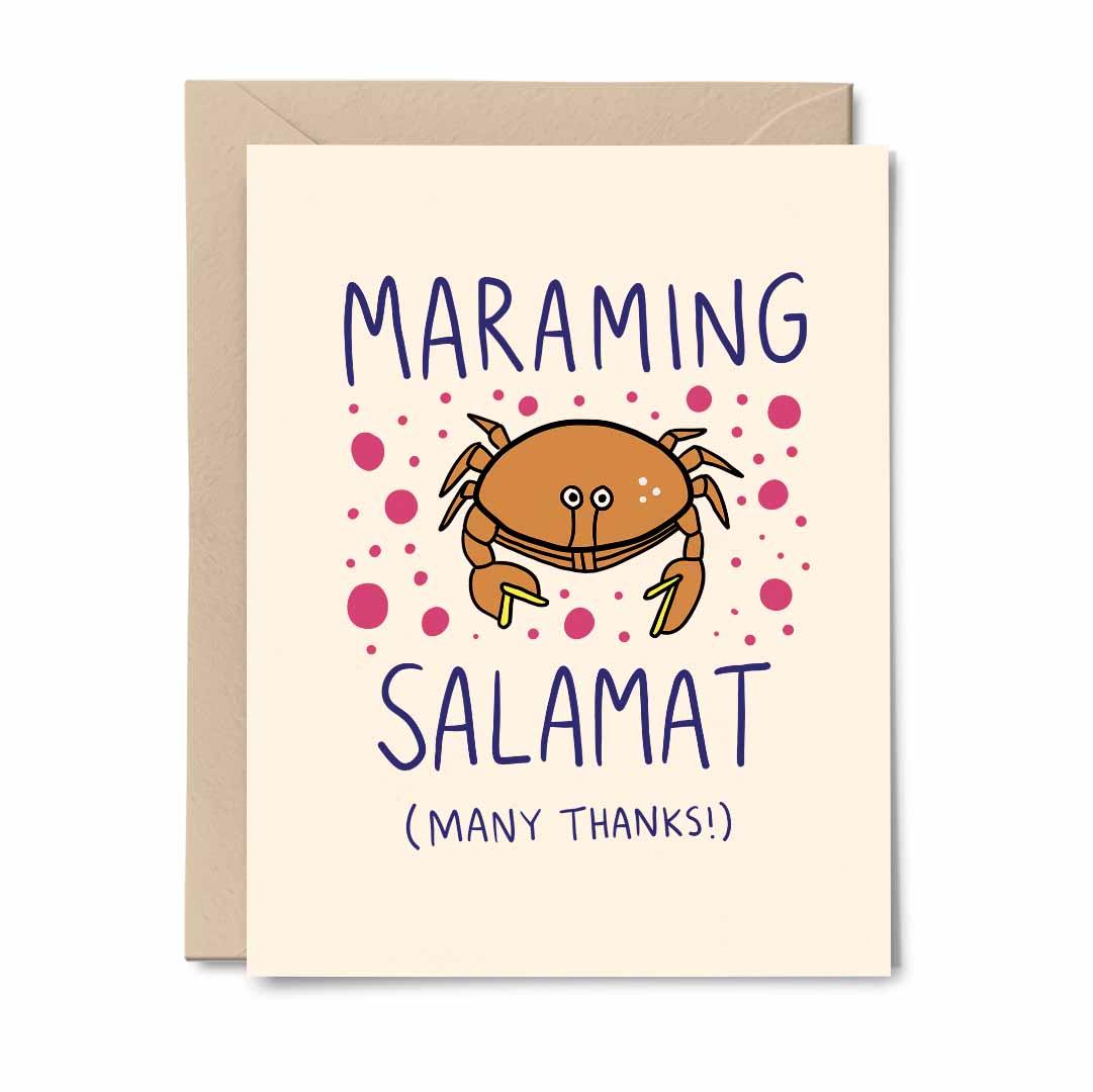 Maraming Salamat Tagalog English Greeting Card