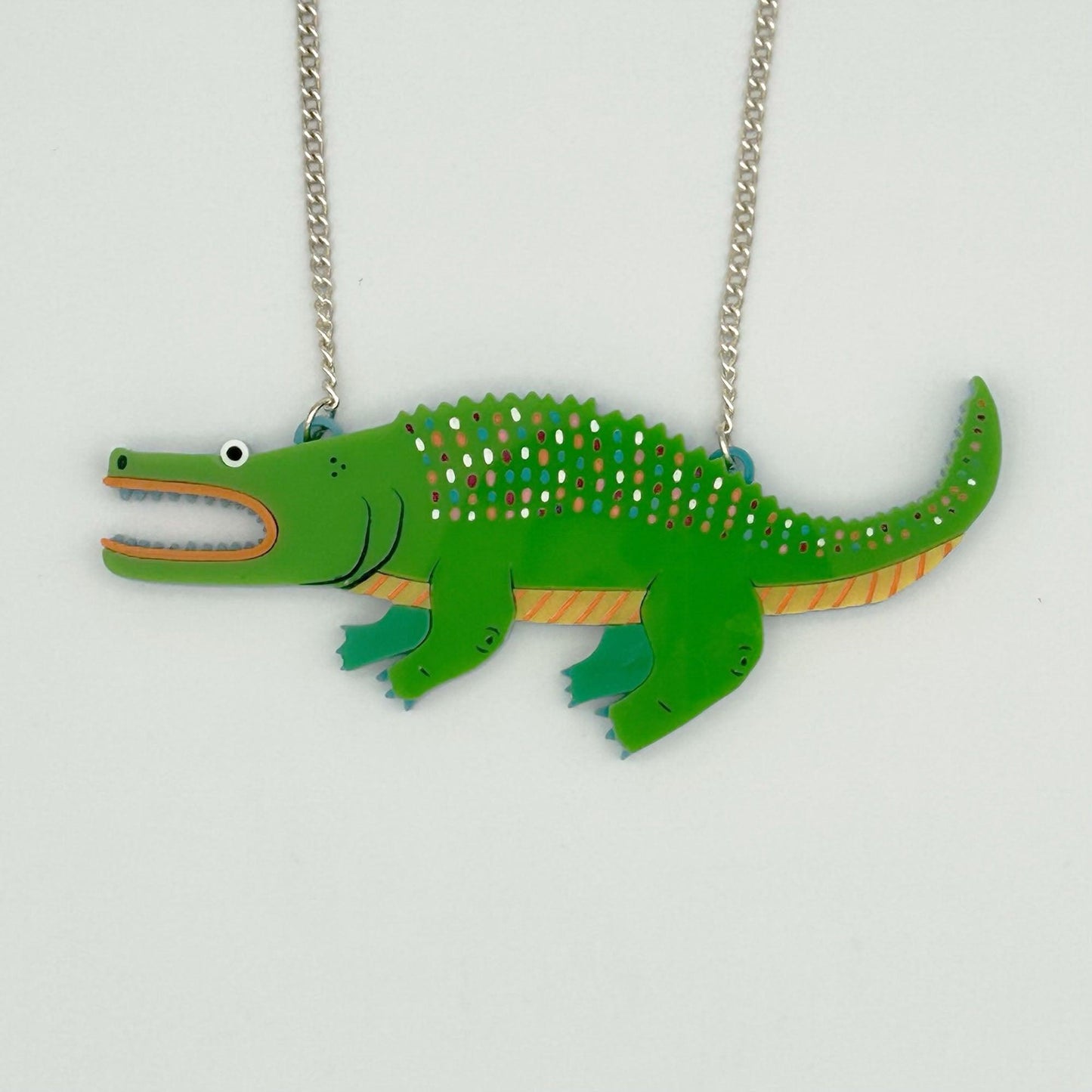 A Duck Amuck x designosaur: Fish and Alligator Necklace (Pre-Order)