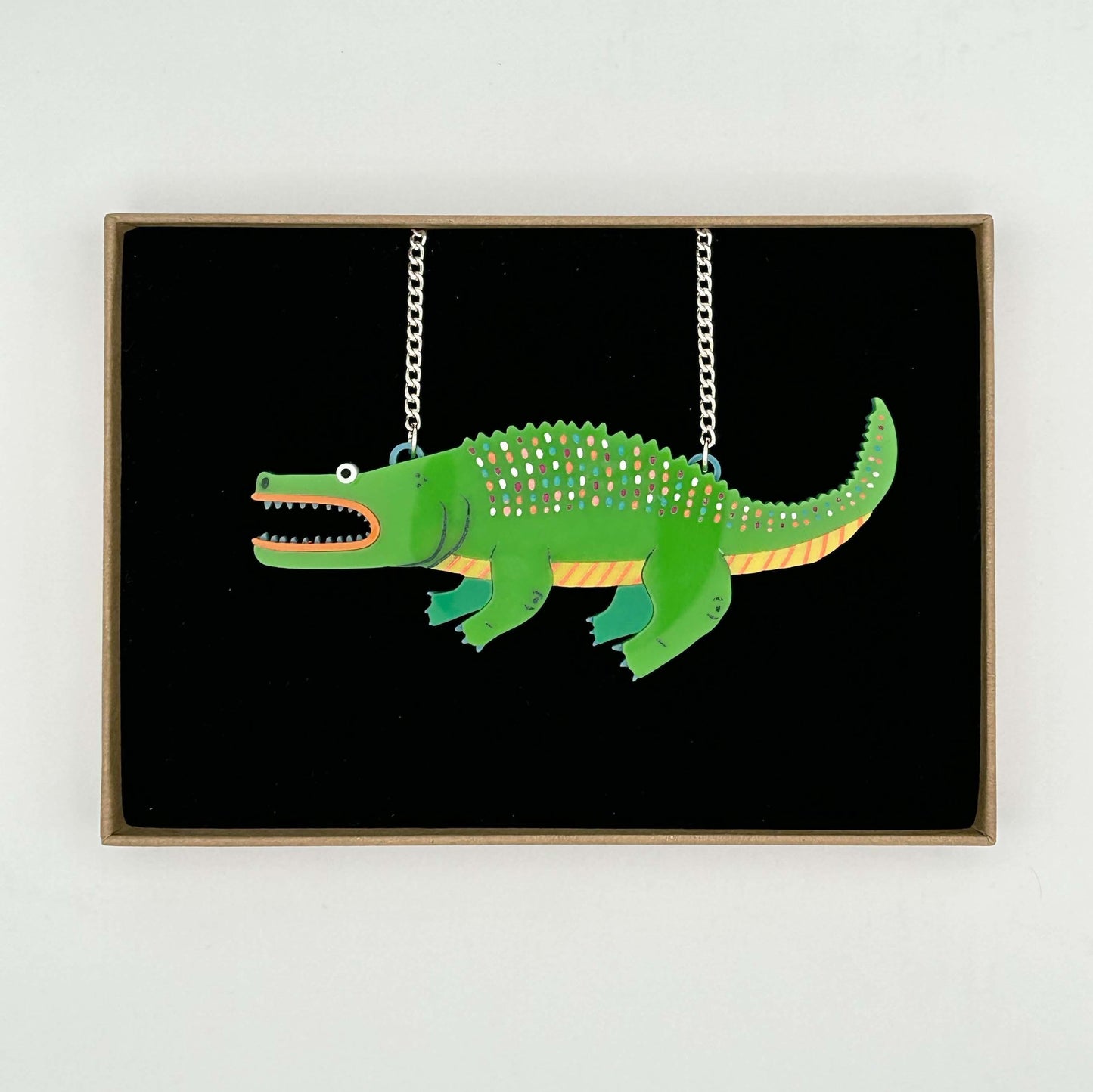 A Duck Amuck x designosaur: Fish and Alligator Necklace (Pre-Order)