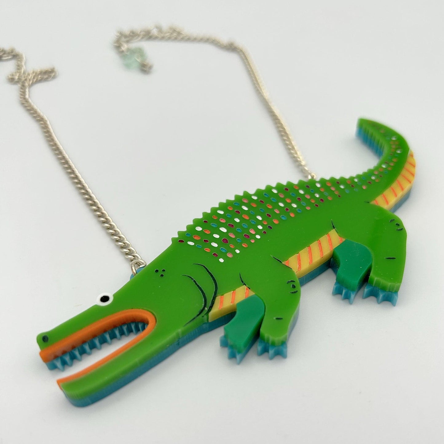 A Duck Amuck x designosaur: Fish and Alligator Necklace (Pre-Order)