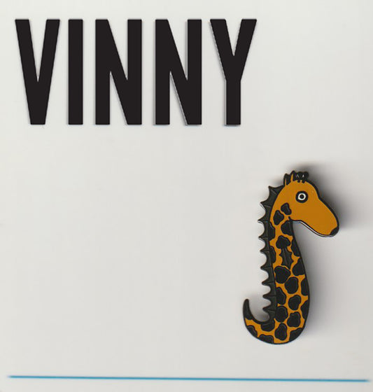Vinny the Seahorse Giraffe (Enamel Pin)