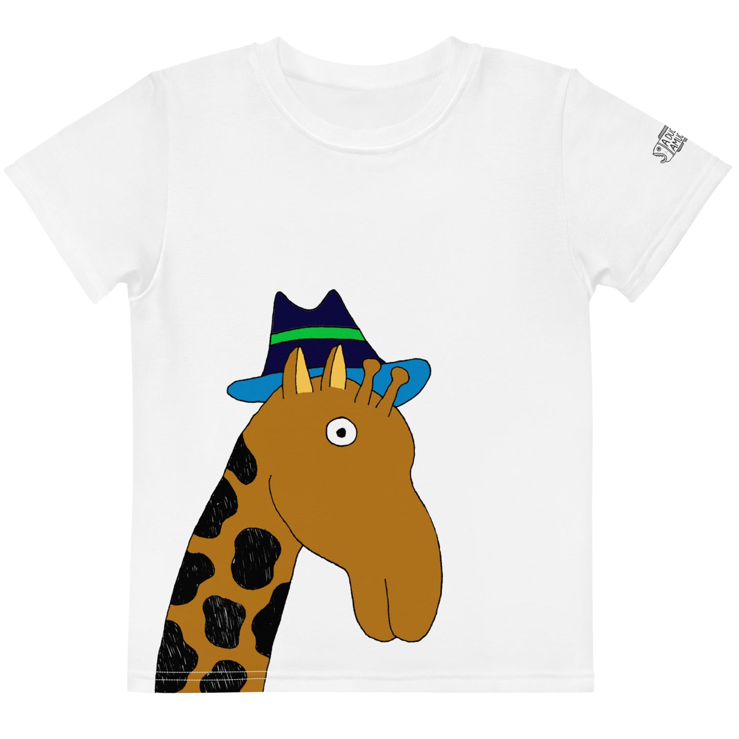 Giraffe w/ Fedora (Kid's T-Shirt)