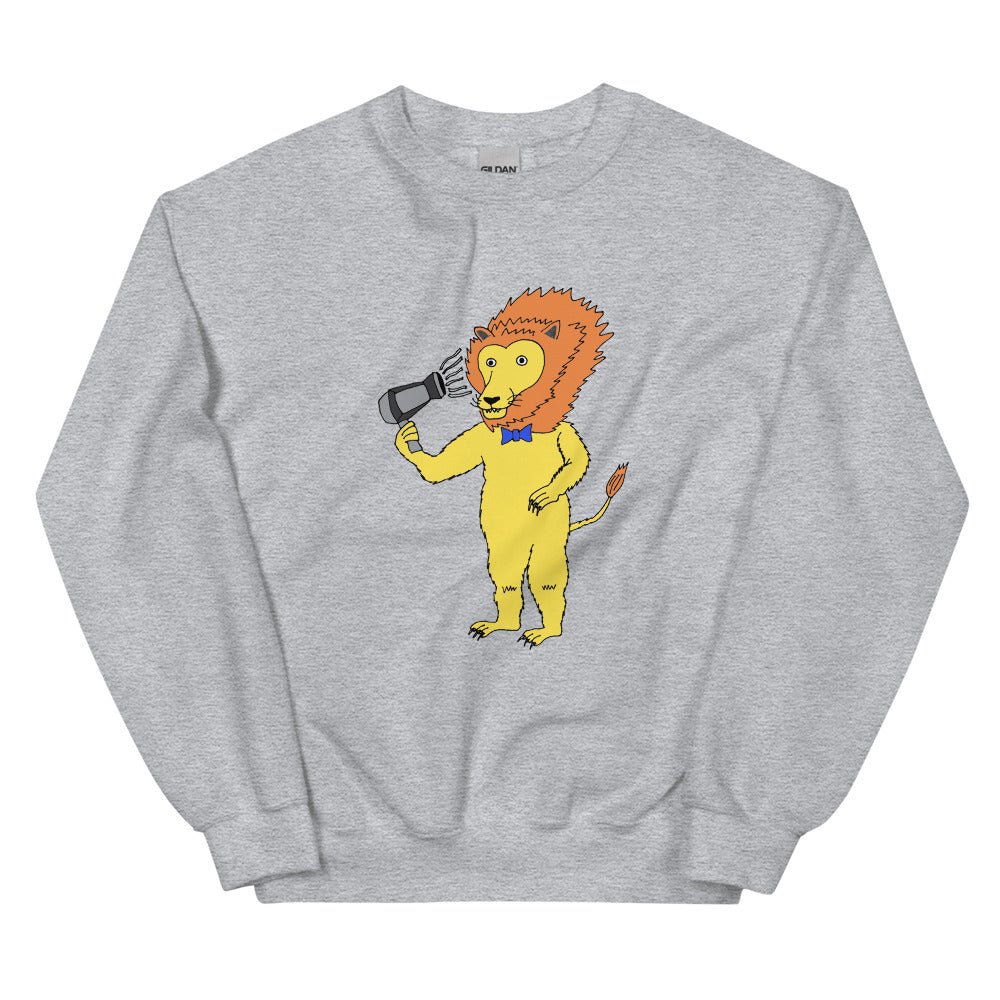 Lion Blow-Drying Sweatshirt (Unisex)