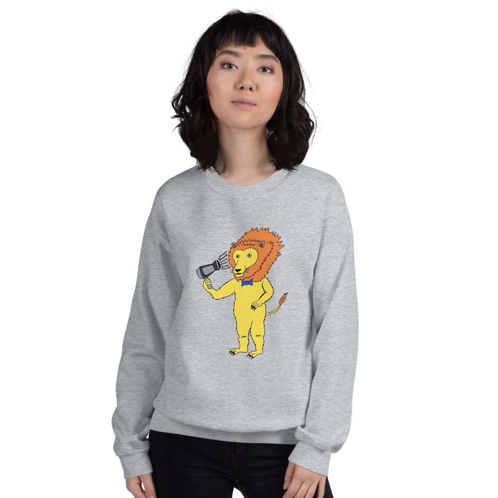 Lion Blow-Drying Sweatshirt (Unisex)